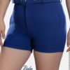 Short para Mujer Drill Casual Stretch Tiro Alto con Correa