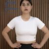 Crop Top de Mujer Deportivo Stretch Suplex Colombiano Asimétrico Aurora
