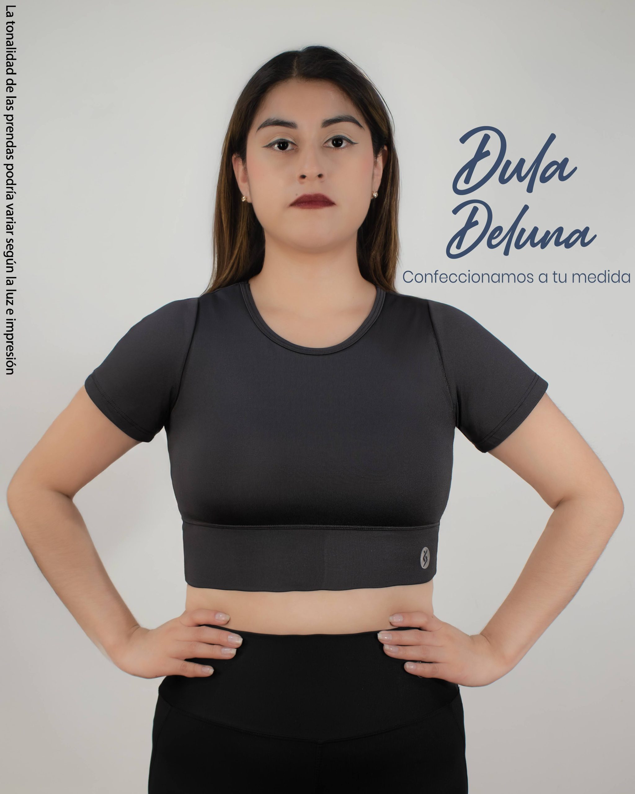 Crop Top de Mujer Training Deportivo Suplex Colombiano Asimétrico Aurora