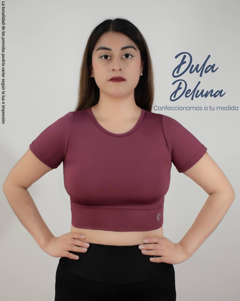 Crop Top de Mujer Deportivo Trekking Suplex Colombiano Amatista
