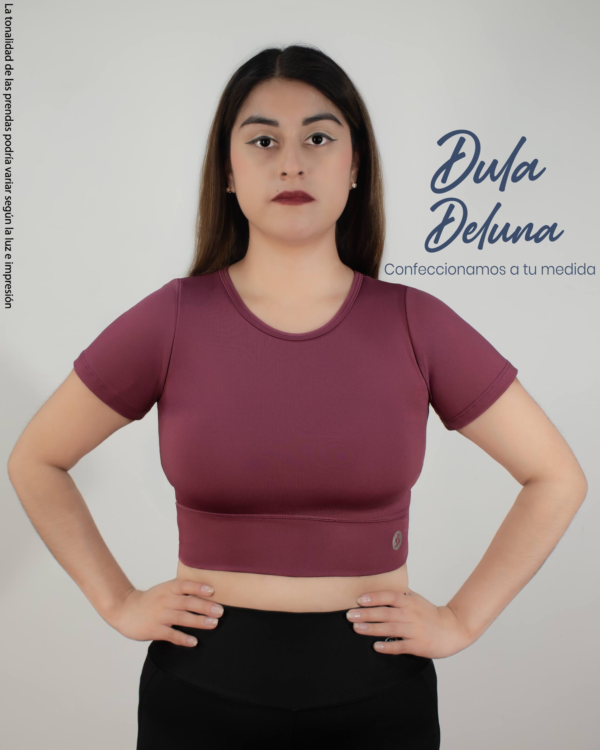 Crop Top de Mujer Deportivo Trekking Suplex Colombiano Amatista