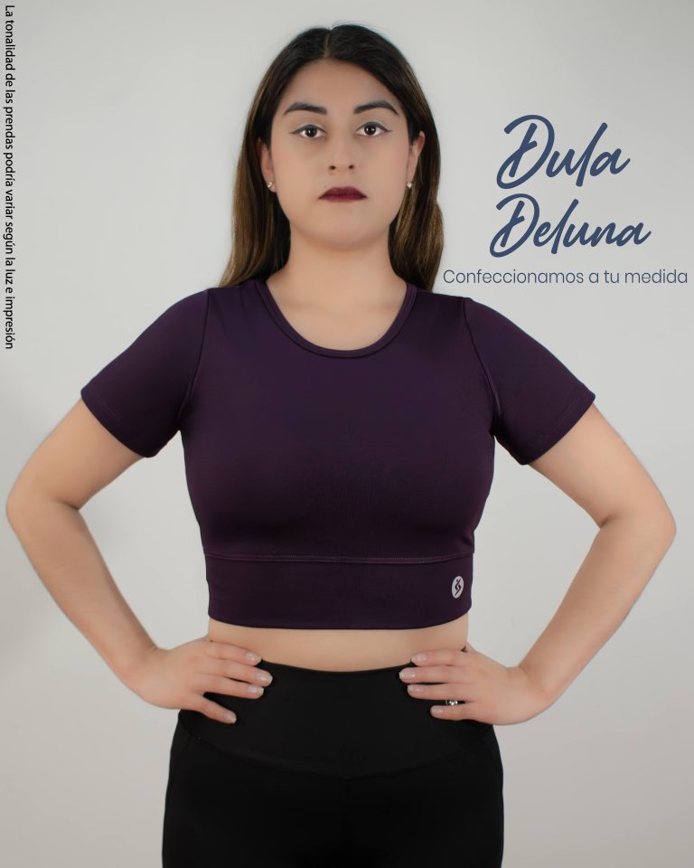 Crop Top de Mujer Deportivo Ejercicios Suplex Colombiano Amatista