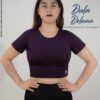 Crop Top de Mujer Deportivo Ejercicios Suplex Colombiano Amatista