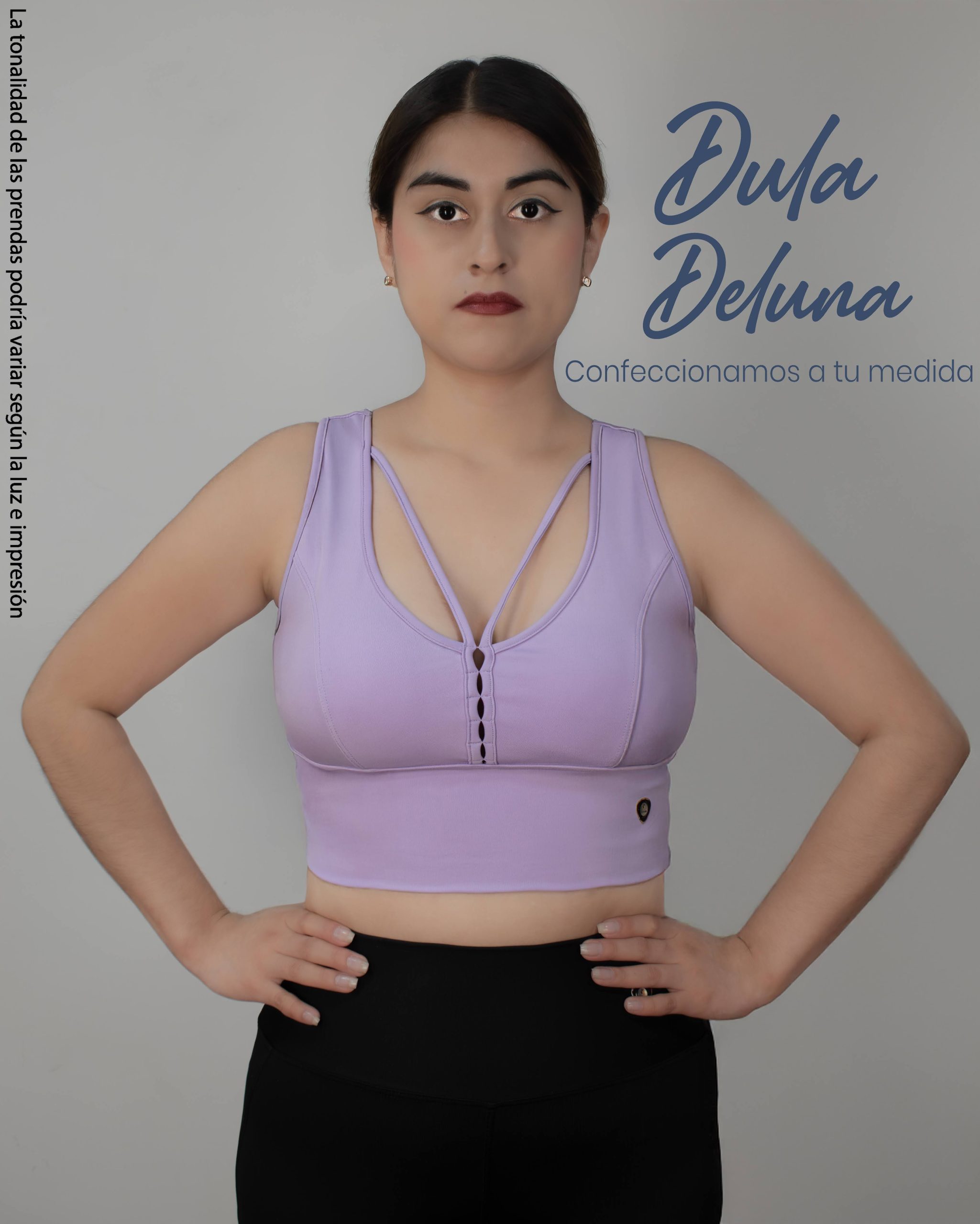 Crop Top de Mujer Deportivo para Entrenar Suplex Colombiano Cruzadas Estela
