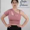 Crop Top de Mujer Deportivo Gym Suplex Colombiano Asimétrico Aurora