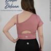 Crop Top Mujer Deportivo Gym Suplex Colombiano Asimétrico Aurora
