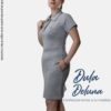 Vestido Polo para Mujer Casual Manga Corta Camisero