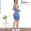 Vestido Mujer Casual Elegante Denim Mini Corto Stretch Ana