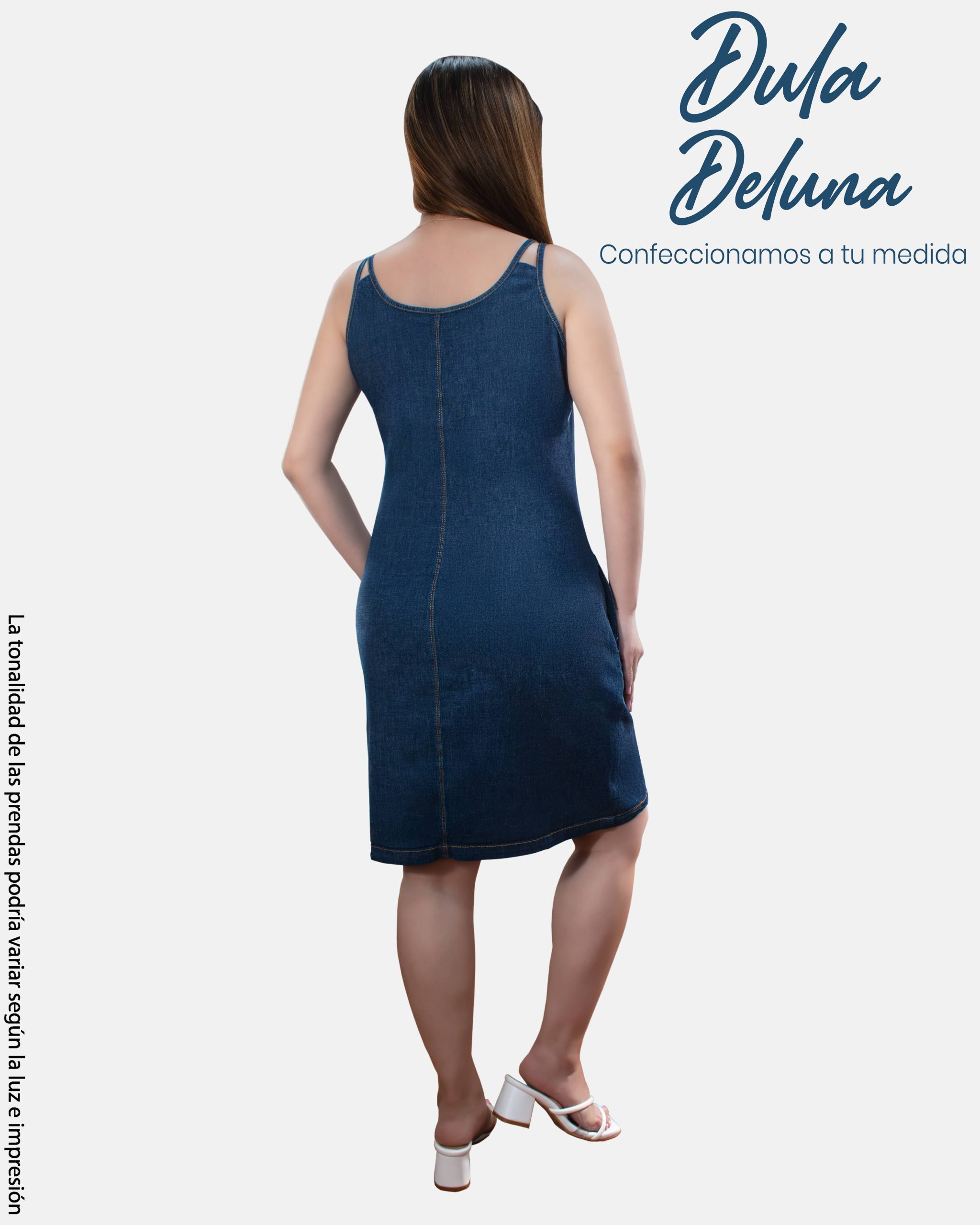 Vestido Denim Corto Mujer Casual Fiesta Sarai