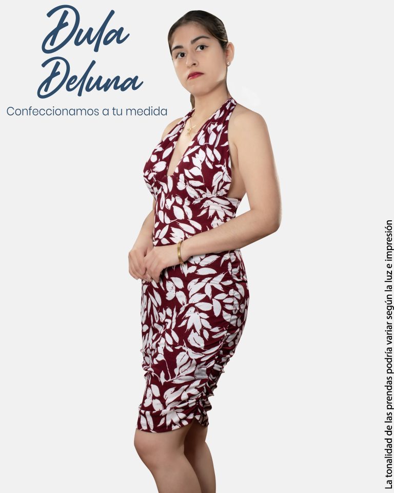 Vestido Corto Mujer Casual Fiesta Rib Delgado Estampado con Copa