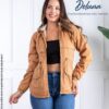 Casaca Abrigo para Mujer Casual Fiesta Drill Cotton con Capucha Zoe