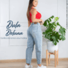 Pantalón Jean Mujer Casual Elegante Mom Tiro Alto Barrel