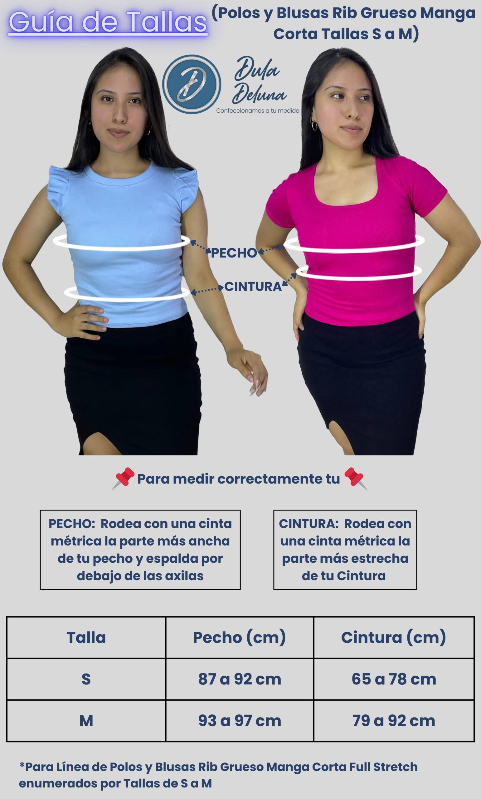 Polos y Blusas Rib Grueso Manga Corta