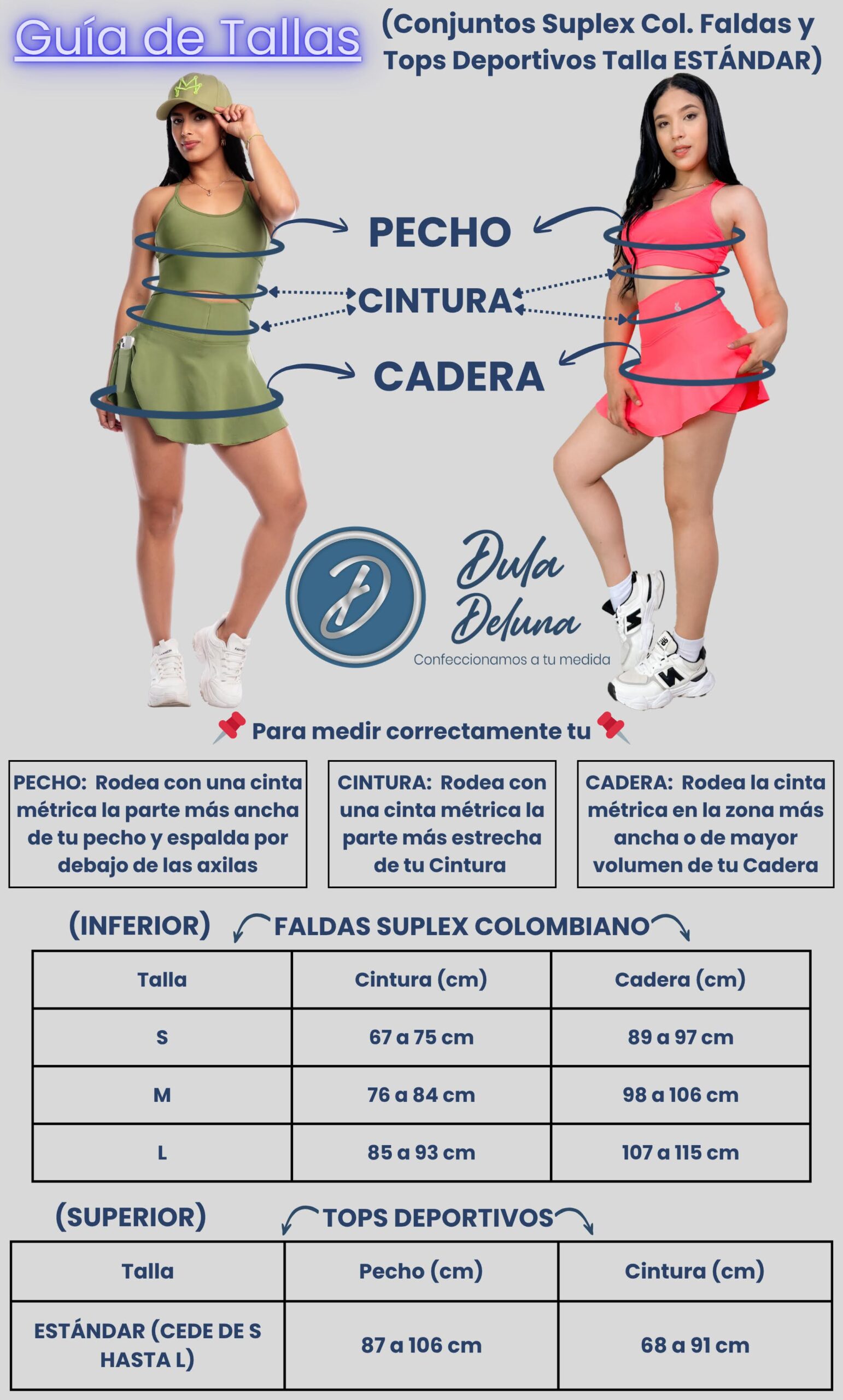 Conjunto Falda Short y Top Suplex Colombiano