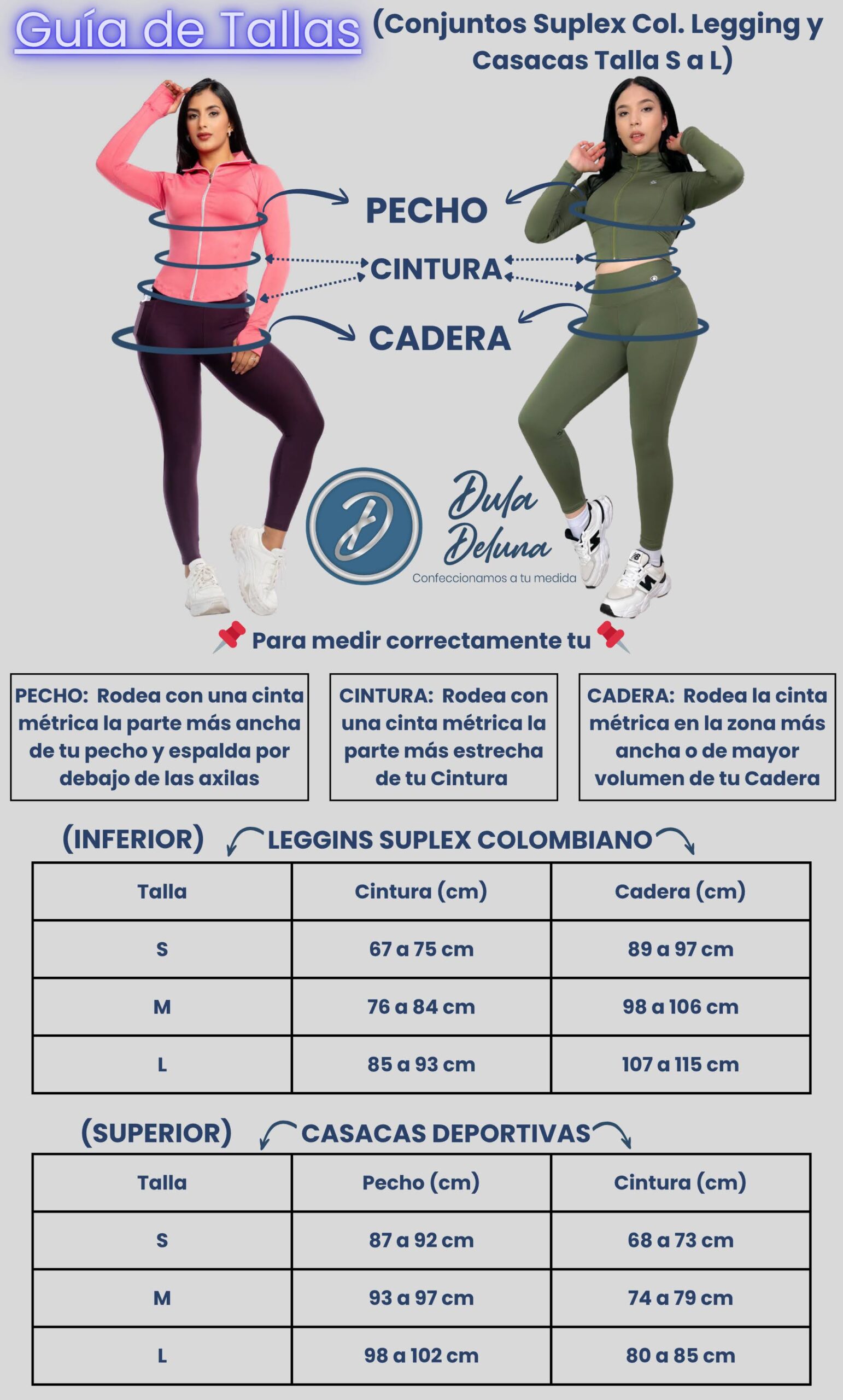 Conjunto Legging y Casaca Suplex Colombiano