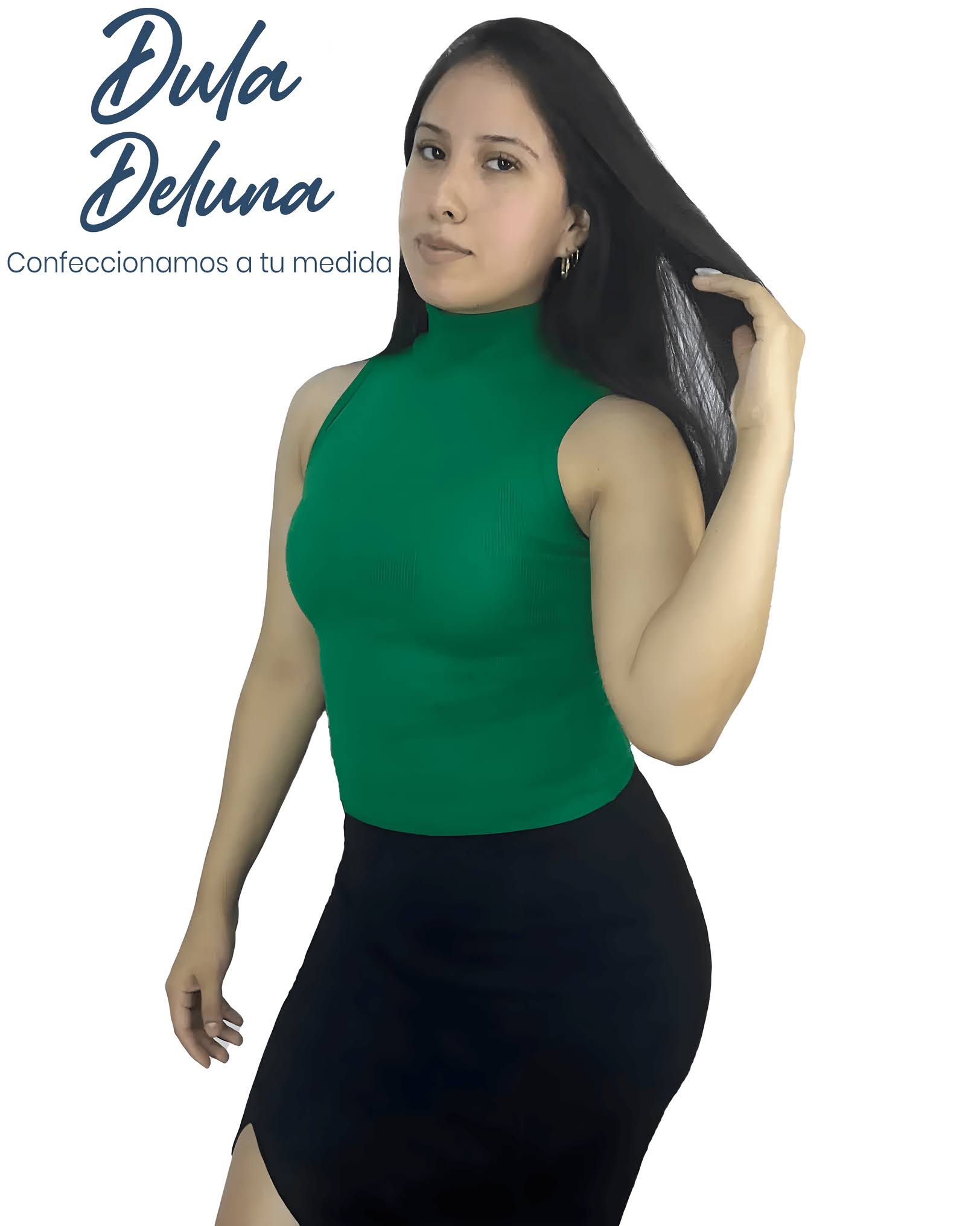 Blusa Cafarena Mujer Casual Urbano Rib Grueso Stretch Manga Cero