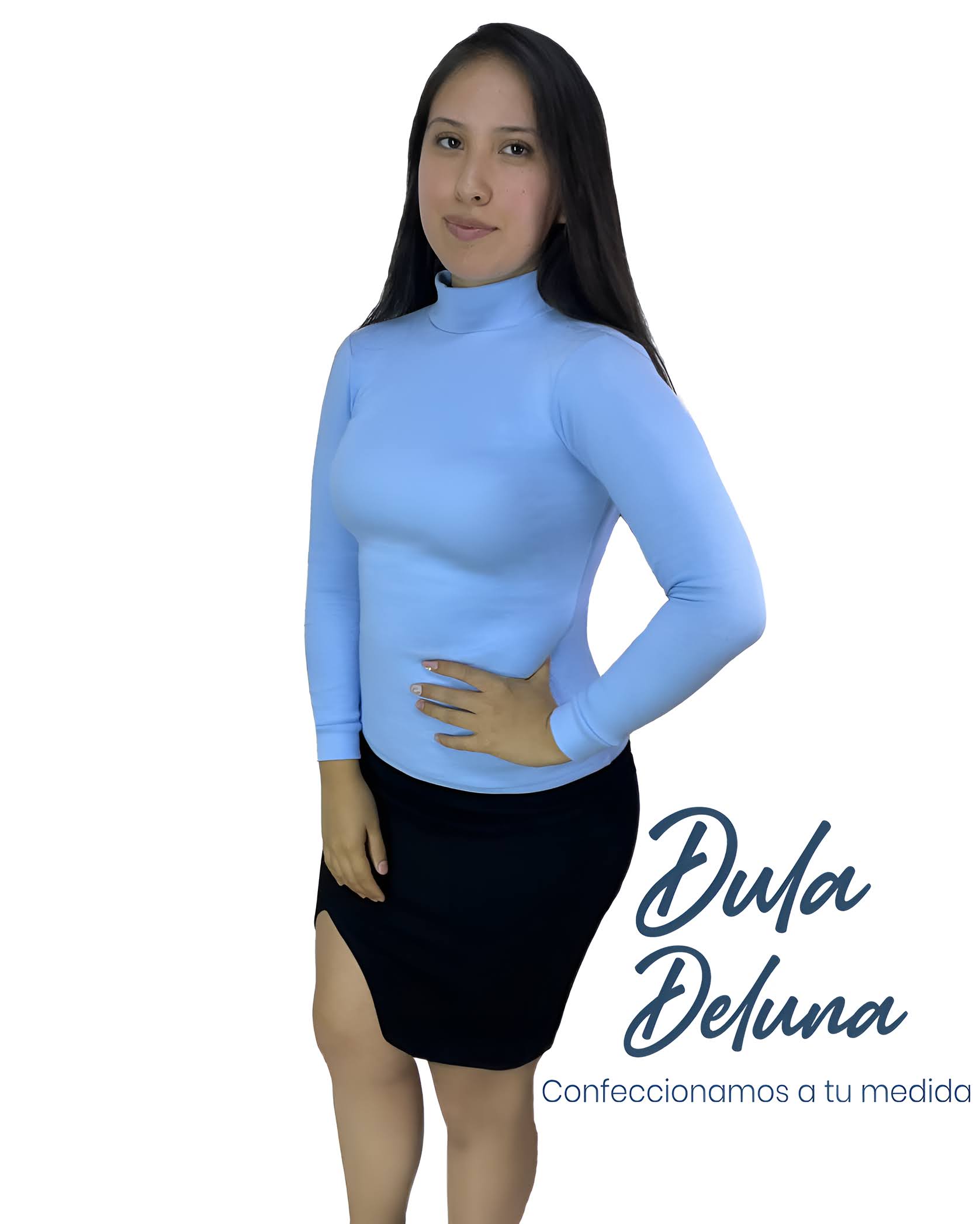 Blusa Cafarena Mujer Casual Invierno Rib Grueso Stretch Manga Larga
