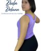 Blusa Polo de Mujer Casual Diario Rib Grueso Stretch Doble V