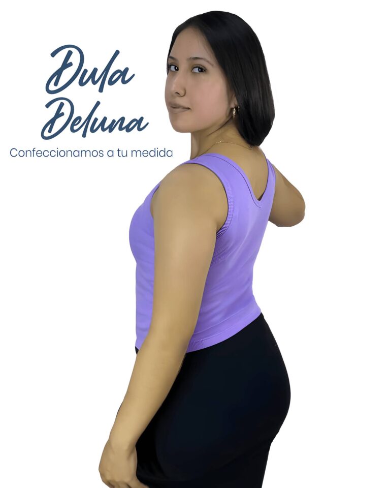 Blusa Polo de Mujer Casual Diario Rib Grueso Stretch Doble V