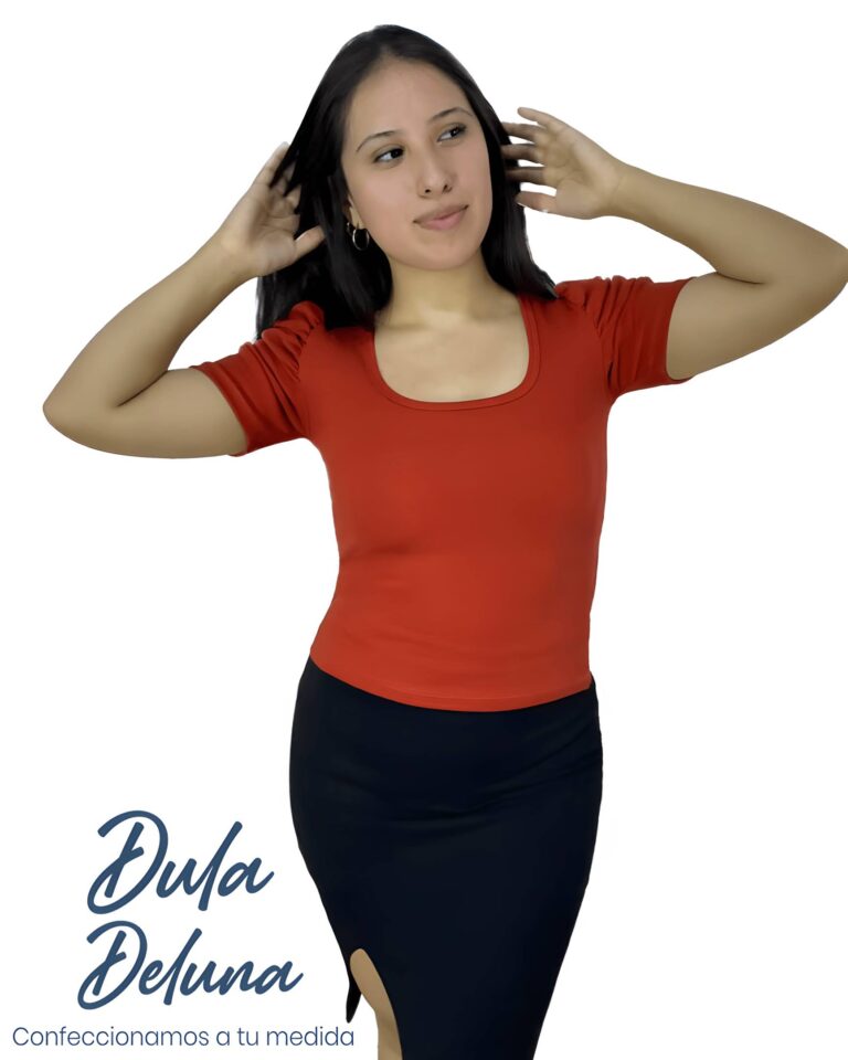 Blusa Polo de Mujer Casual Moda Rib Grueso Stretch Princesa