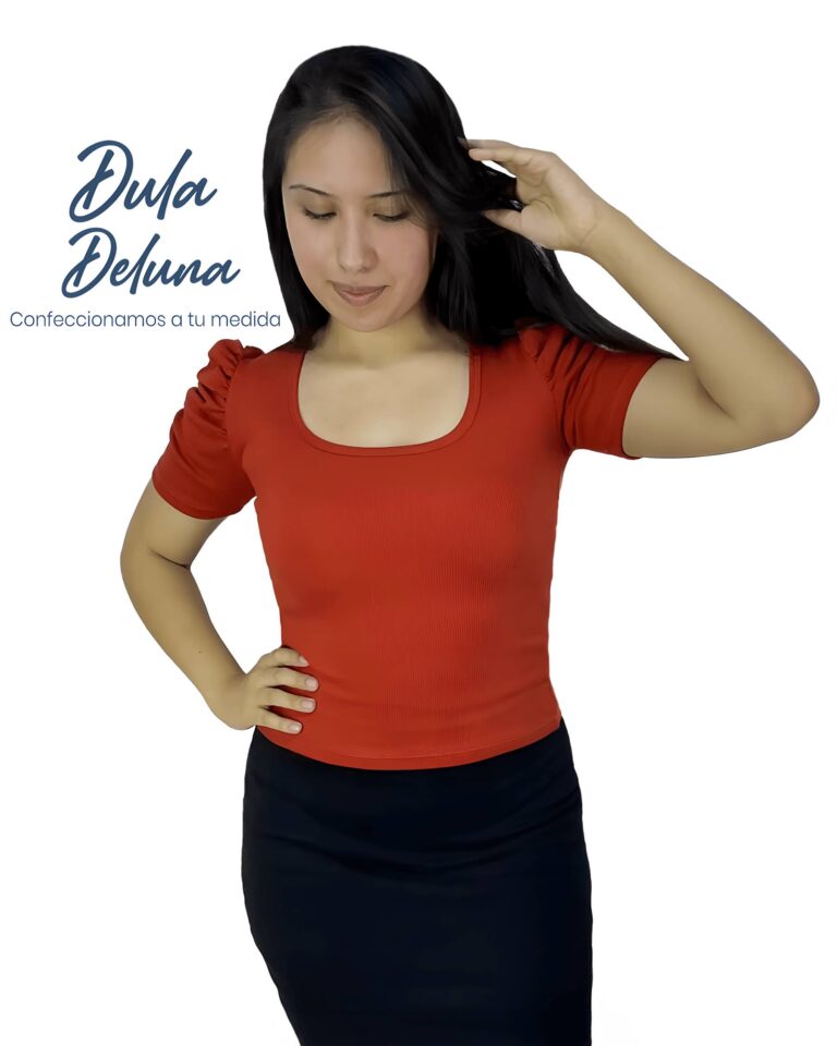 Blusa Polo Mujer Casual Urbano Rib Grueso Stretch Princesa