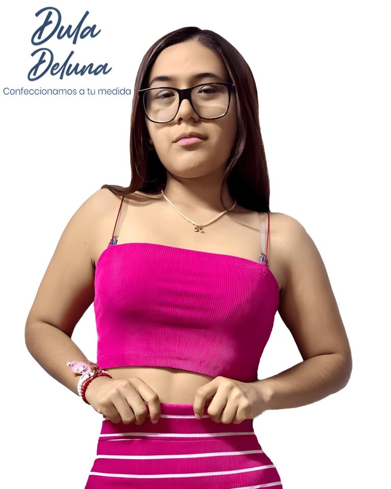 Crop Top Mujer Casual Urbano Rib Grueso Stretch Cola de Rata