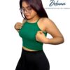 Crop Top Mujer Casual Verano Rib Grueso Stretch Tiras