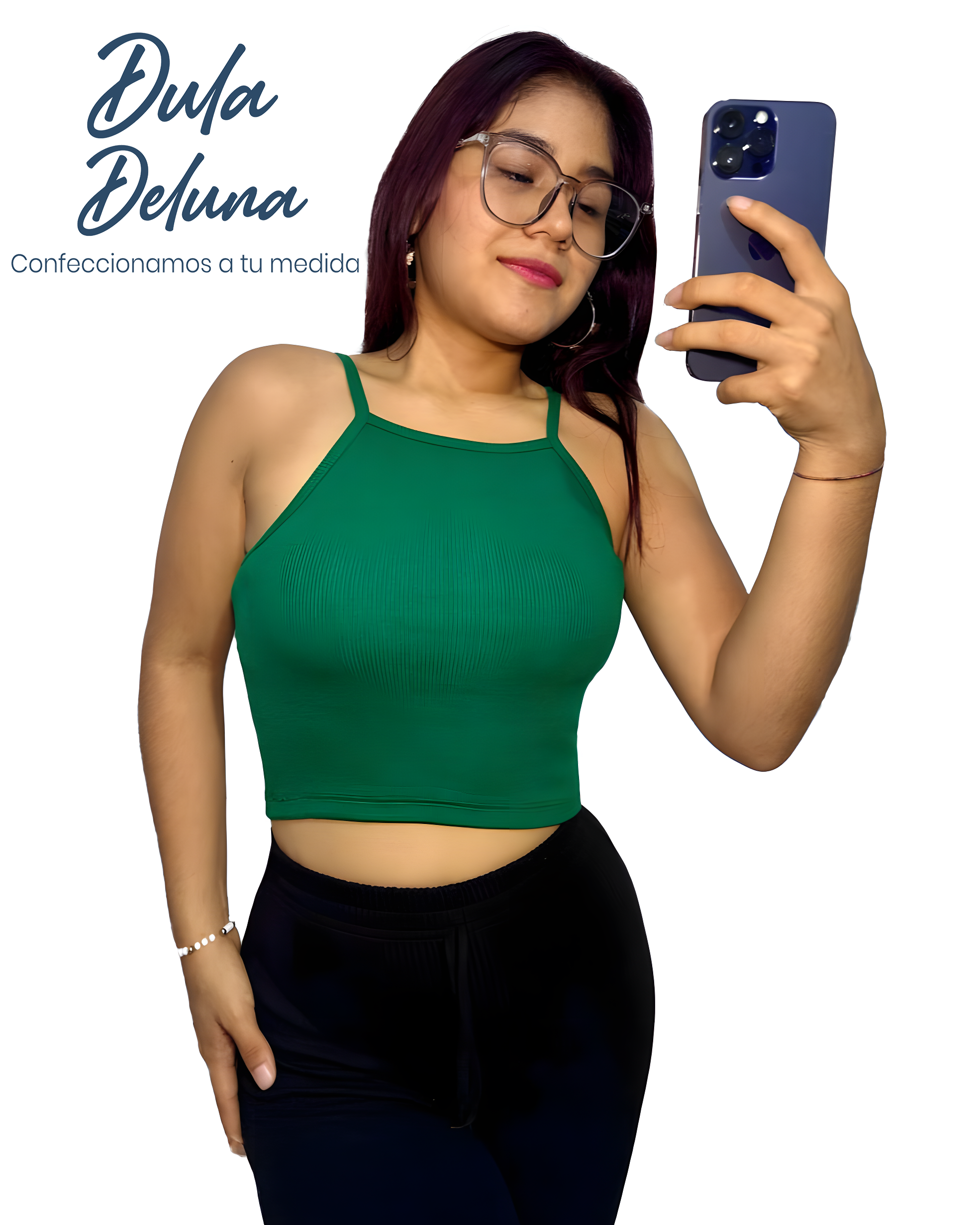 Crop Top de Mujer Casual Fiesta Rib Grueso Stretch Tiras