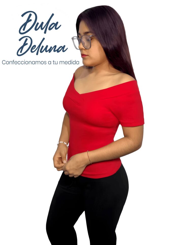 Polo Blusa Mujer Casual Fiesta Rib Grueso Stretch Off Shoulder Cruzado