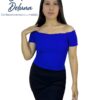 Polo Blusa Mujer Casual Fiesta Rib Grueso Stretch Rumbera