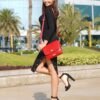 Cartera Crossbody Flor en Cuero Vacuno Genuino - Thumbnail Image 2