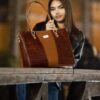 Cartera Tote Bag Carmen en Cuero Vacuno Genuino - Thumbnail Image 4