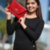 Cartera Clutch Harumi en Cuero Vacuno Genuino - Thumbnail Image 1